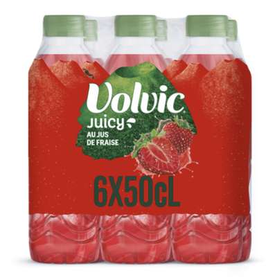 Pack de Volvic Juicy Fraise (6 x 50 cl)