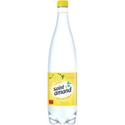 Eau minérale gazeuse aromatisée au citron, Saint Amand (50 cl)