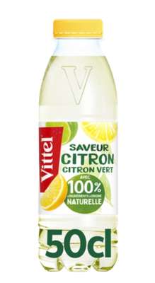 Eau aromatisée Citron & Citron Vert, Vittel (50 cl)