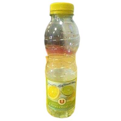 Eau de source aromatisée citron citron vert, U (50 cl)
