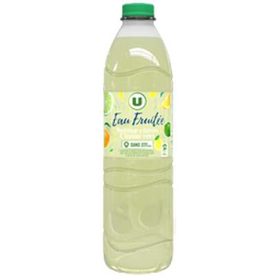 Eau de source aromatisée citron citron vert, U (1.5 L)