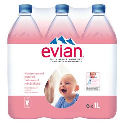 Pack d'Evian (6 x 1 L)
