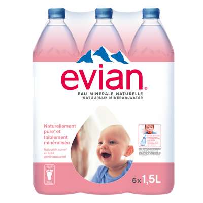 Pack d'Evian (6 x 1,5 L)