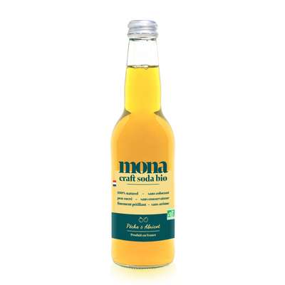 Limonade Pêche-Abricot BIO, Mona (33 cl)