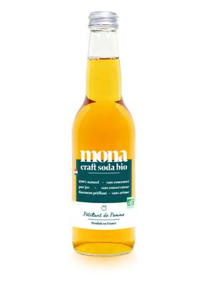 Jus de pomme pétillant BIO, Mona (33 cl)