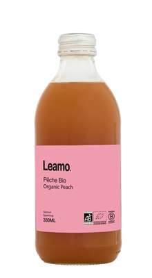 Limonade Pêche BIO, Leamo (33 cl)