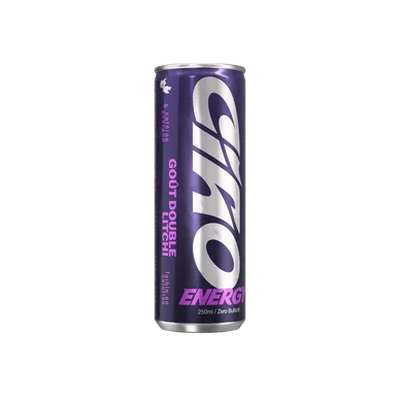 Boisson énergisante goût double litchi, Ciao Energy (25 cl)