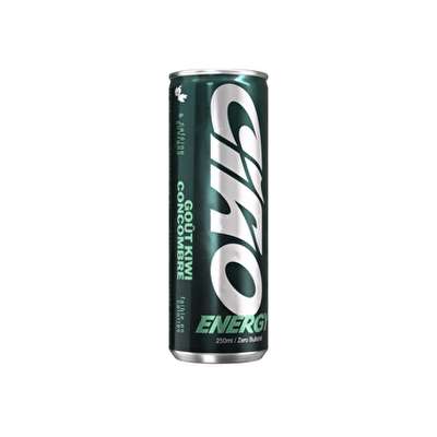 Boisson énergisante goût kiwi concombre, Ciao Energy  (25 cl)