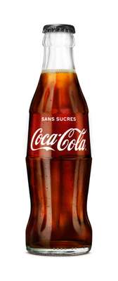 Coca Cola Zéro, bouteille en verre (25 cl)