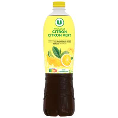 Boisson au thé citron et citron vert, U (1.5 L)