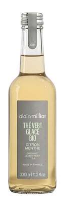 Thé vert glacé citron menthe BIO, Alain Milliat (33 cl)