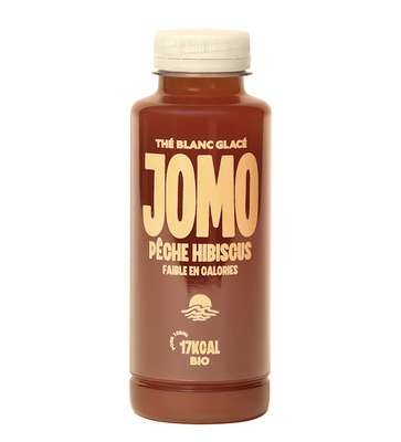 Thé blanc glacé Pêche Hibiscus BIO, Jomo (35 cl)