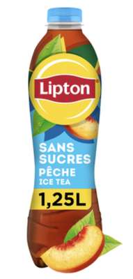 Thé glacé à la pêche Zéro, Lipton (1,25 L)