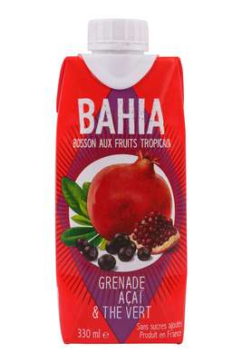 Boisson exotique au jus de Grenade et Açaï, Bahia (33 cl)