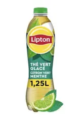 Thé vert glacé citron vert menthe, Lipton (1,25 L)