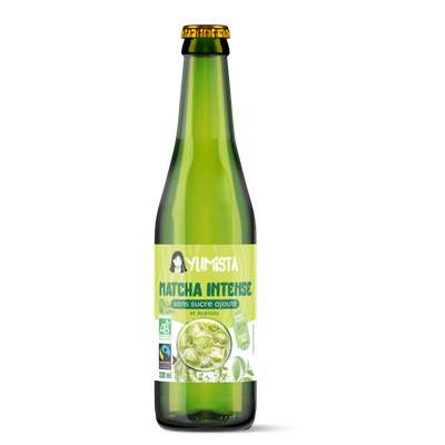 Matcha intense sans sucres ajoutés BIO, Yumista (33 cl)