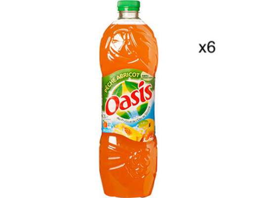 Pack d'Oasis Pêche-Abricot (6 x 2 L)