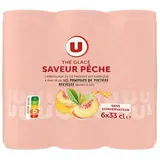 Pack de thé glacé saveur pêche, U (6 x 33 cl)