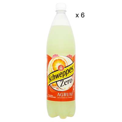 Pack de Schweppes Agrum'Zero (6 x 1,5 L)