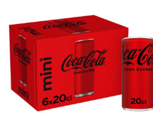 Pack de Mini Coca-Cola sans sucres (6 x 20 cl)