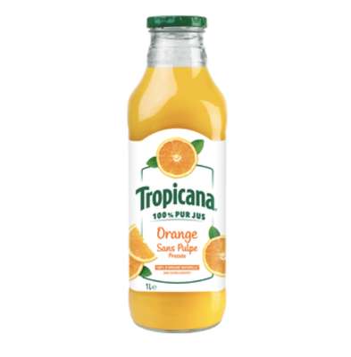 Jus d'orange sans pulpe Premium, Tropicana (1 L)