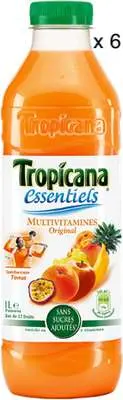 Pack de Jus multivitaminé, Tropicana (6 x 1 L)