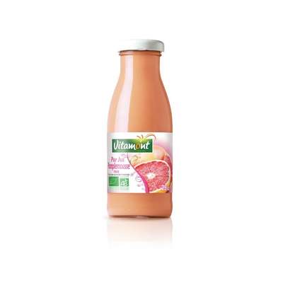Mini jus pamplemousse rose BIO, Vitamont (25 cl)