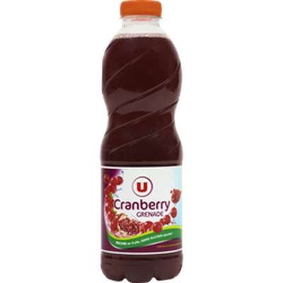 Boisson cranberry grenade sans sucres ajoutés, U (1 L)