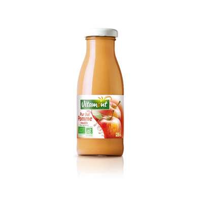 Mini pur jus pomme BIO, Vitamont (25 cl)