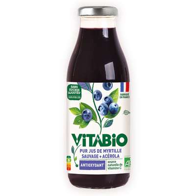 100% Pur Jus - Myrtille Sauvage, Vitabio (50 cl)