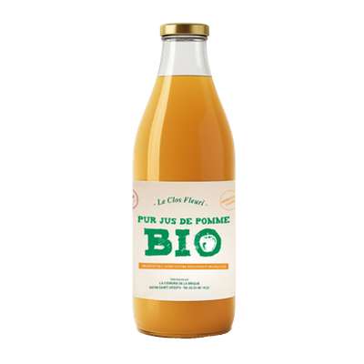 Jus de pomme BIO, Le Clos Fleuri (1 L)