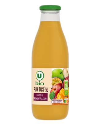 Pur jus pomme mangue passion BIO, U BIO (1 L)