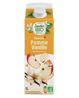 Boisson pomme et vanille BIO, Jardin BIO (1 L)