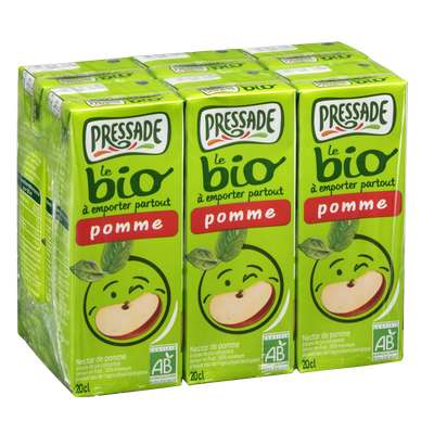 Pack de Nectar de pomme BIO, Pressade (6 x 20 cl)