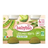 Petit pot légumes verts de nos régions BIO - dès 4 mois, Babybio (2 x 130 g)