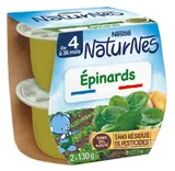 Epinards - dès 4/6 mois, Naturnes Nestlé (2 x 130 g)
