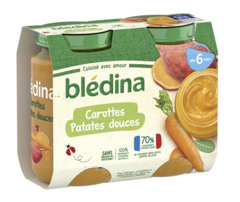 Petit pot carottes, patates douces - dès 6 mois, Blédina (2 x 200 g)