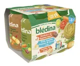 Petit pot jardinière boeuf  petits légumes lieu / tomate riz poulet - dès 6 mois, Blédina (4 x 200 g)