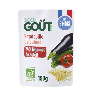 Ratatouille au quinoa BIO - dès 6 mois, Good Goût (190 g)