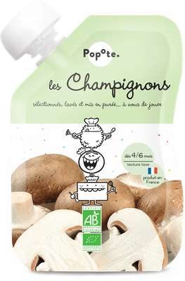 Gourde Les Champignons - dès 4/6 mois, Popote (120 g)