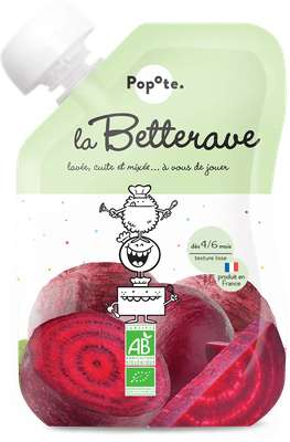Gourde La Betterave - dès 4/6 mois, Popote (120 g)