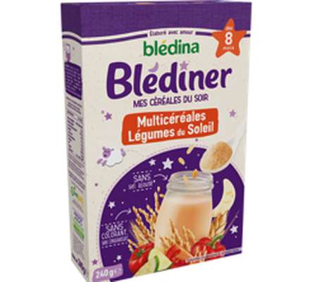 Blédiner céréales du soir légumes du soleil - dès 8 mois, Blédina (240 g)