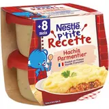 P'tite Recette hachis parmentier - dès 8 mois,  Nestlé (2 x 200 g)