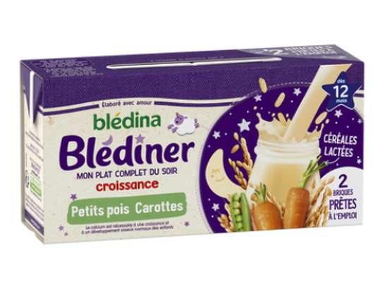 Blédiner croissance carottes, petits pois - dès 12 mois, Blédina (2 x 250 ml)