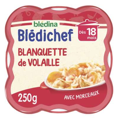 Blédichef assiette de blanquette de volaille -  dès 18 mois, Blédina (250 g)
