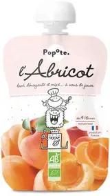 Gourde Abricot BIO - dès 4/6 mois, Popote (120 g)