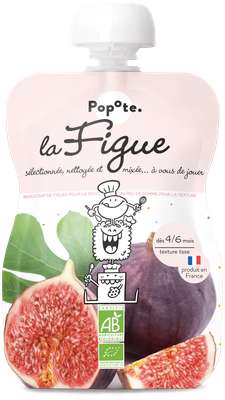Gourde Figue BIO - dès 4/6 mois, Popote (120 g)