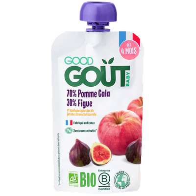 Pomme Figue BIO - dès 4 mois, Good Goût (120 g)