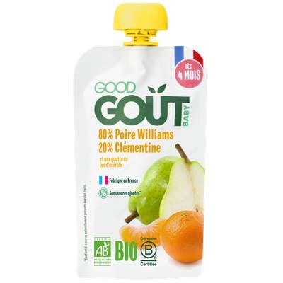 Poire Clémentine BIO - dès 4 mois, Good Goût (120 g)