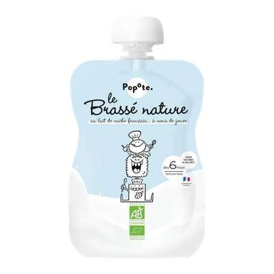 Le brassé nature BIO - dès 4/6 mois, Popote (100 g)